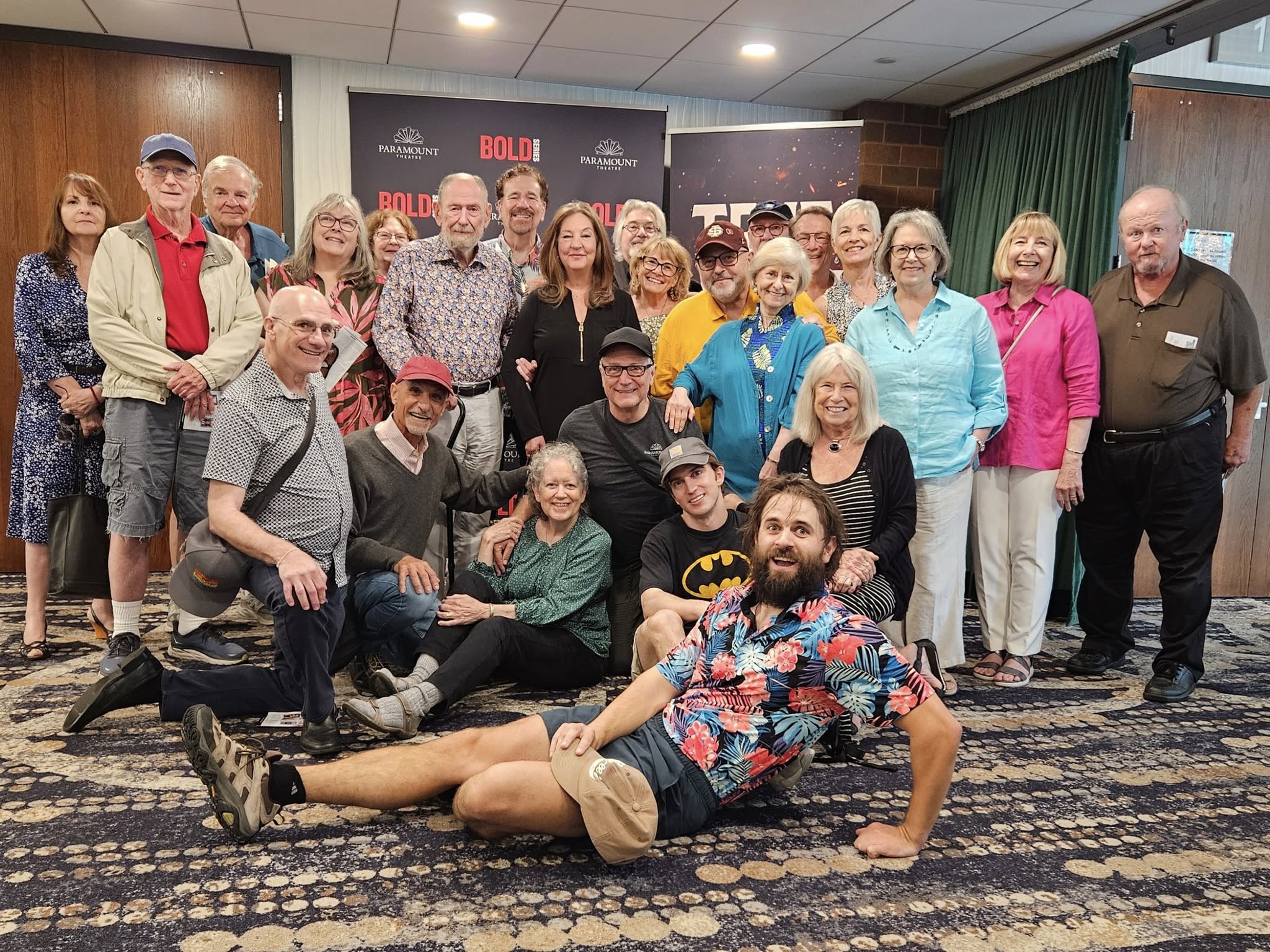 Theatre alumni gather at a recent networking event.